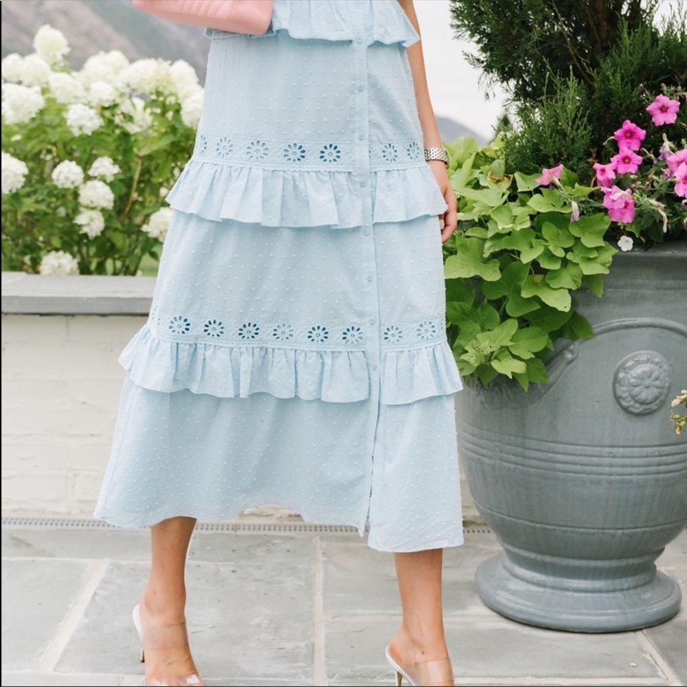 Rachel Parcell Ruffle Tier Midi Dress - Picture 3 of 3